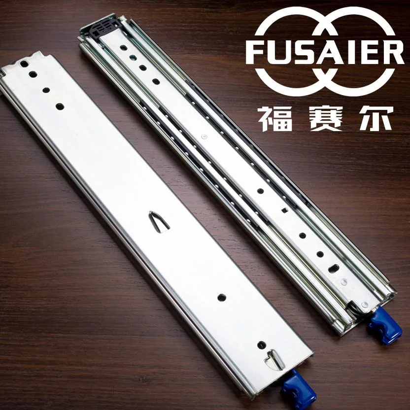 76mm Heavy Duty Full Extension Ball Bearing Large Tool Box Cabinet Telescopic Channnel Drawer Slide