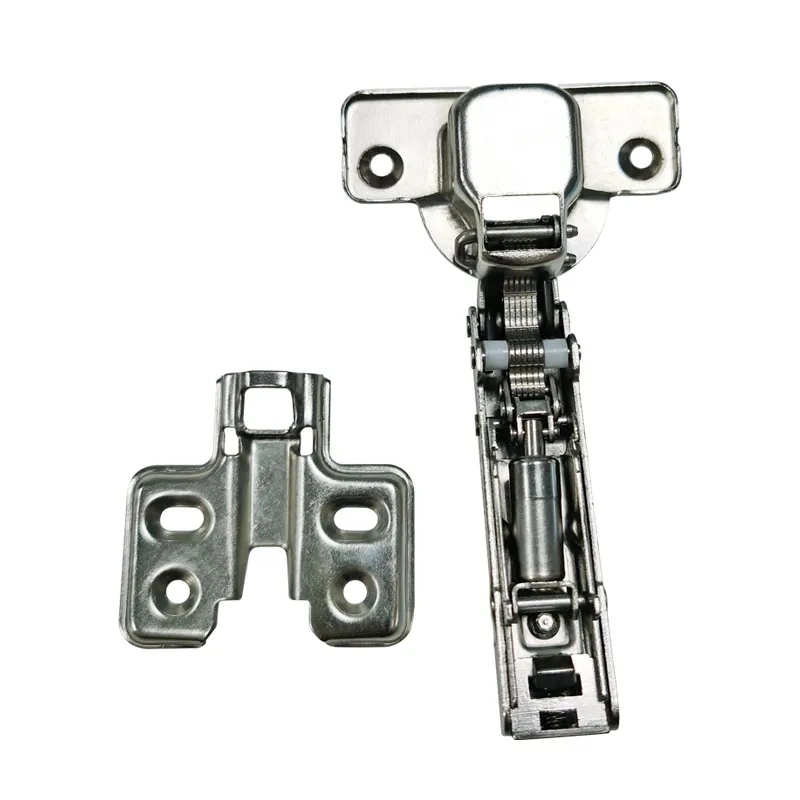 High-Strength Steel 1/2 Inch Overlay Soft Close Hinge Face Frame 3D Cabinet Door Hinges with Built-in Damper